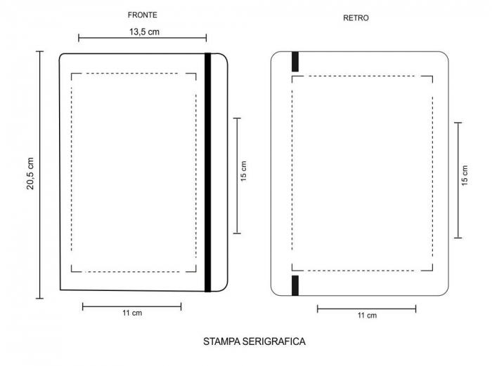 Block notes melange copertina flexi - Bluebag articoli personalizzati